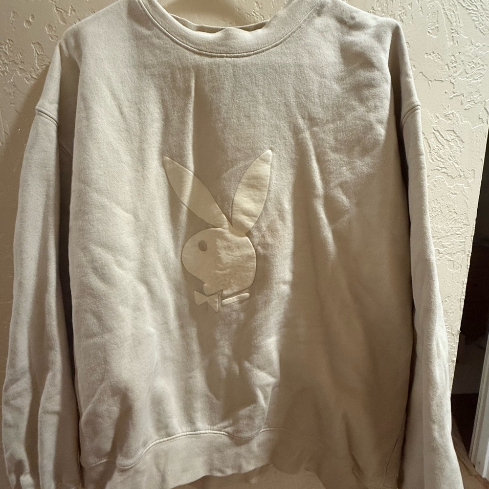 Playboy Beige Knit Top